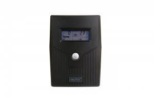 Digitus UPS Line-Ineractive LCD BASIC, 800VA/480W, 1x12V/9A, AVR, 2x Schuko CEE 7/3