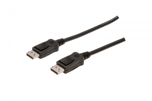 ASSMANN Kabel połączeniowy DisplayPort z zatrzaskami 1080p 60Hz FHD Typ DP/DP M/M czarny 5m