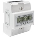 Qoltec Trójfazowy elektroniczny licznik | miernik zużycia energii na szynę DIN | 400V | 100A | LCD | 4P