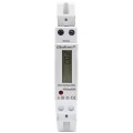 Qoltec Jednofazowy elektroniczny licznik | miernik zużycia energii na  szynę DIN | 230V | 30A | LCD | 1P