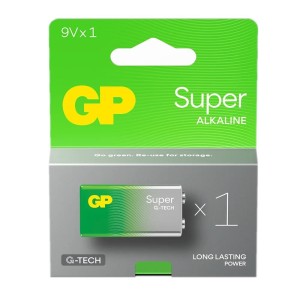 GP Battery Bateria alkaliczna 6LR61 9V SUPER 1 sztuka (G-TECH)
