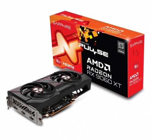 Sapphire Technology Karta graficzna Radeon RX 9060 XT PULSE 16GB GDDR6 128bit DP/2HDMI