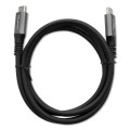 Qoltec Kabel USB4 Ultra-Fast | USB-C PD 240W | Thunderbolt 3/4 | 4K |   40Gb/s | 1m | Czarny