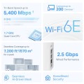 TP-LINK Router Deco XE75 Pro(1-pack) WiFi 6E AXE5400