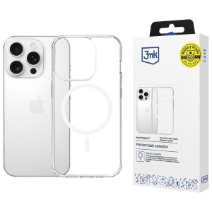 3MK Etui Armor MagCase do iPhone 15 Pro Max MagSafe przezroczysty