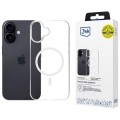 3MK Etui Armor MagCase do iPhone 16 MagSafe przezroczyste