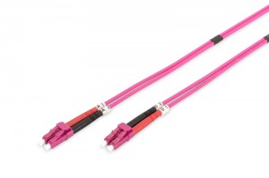Digitus Patch cord światłowodowy FO LC-LC MM 50/125 OM4 duplex LSOH 2m