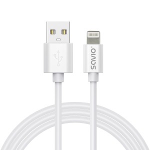 Savio Kabel USB-A do Lightning CL-192 1m biały