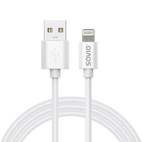 Savio Kabel USB-A do Lightning CL-192 1m biały