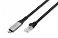 Digitus Kabel adapter USB-C - RJ45 Kat. 6A S/FTP, 1 Gbit/s, USB 3.2 Gen1, LSZH, 5m