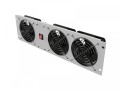 Lanberg Panel wentylacyjny pionowy 19 cali 3U do szaf rack, trzy wentylatory, 230V, szary
