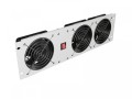 Lanberg Panel wentylacyjny pionowy 19 cali 3U do szaf rack, trzy wentylatory, 230V, szary