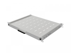 Lanberg Półka wysuwana do szaf rack 19 cali 350mm szara