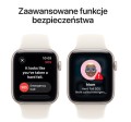 Apple Watch SE 3 GPS koperta 40 mm z aluminium w kolorze księżycowej poświaty, pasek sportowy w kolorze księżycowej poświaty - rozmiar S/M