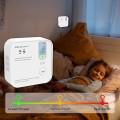 Qoltec Czujnik tlenku węgla z baterią | alarm 85dB | LED