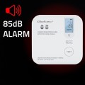 Qoltec Czujnik tlenku węgla z baterią | alarm 85dB | LED