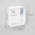 Qoltec Czujnik tlenku węgla z baterią | alarm 85dB | LED