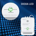 Qoltec Czujnik wycieku gazu i tlenku węgla | alarm 85dB | LED
