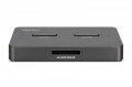 Digitus Stacja dokująca USB-C 3.2 Gen2 dla dysków SSD M.2 Duo NVMe oraz SATA (max. 2x 4 TB) z czytnikiem kart SD-Express 7.1 (max. 2 TB), czarna