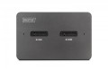Digitus Stacja dokująca USB-C 3.2 Gen2 dla dysków SSD M.2 Duo NVMe oraz SATA (max. 2x 4 TB) z czytnikiem kart SD-Express 7.1 (max. 2 TB), czarna