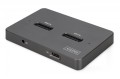 Digitus Stacja dokująca USB-C 3.2 Gen2 dla dysków SSD M.2 Duo NVMe oraz SATA (max. 2x 4 TB) z czytnikiem kart SD-Express 7.1 (max. 2 TB), czarna