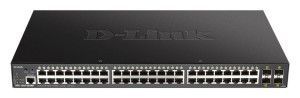 D-Link Przełącznik DGS-1250-52XMP 48GE PoE+ 4SFP+