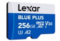 Lexar Karta pamięci microSD 256GB C10 A2 U3 V30 170MB/s Blue Plus