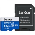 Lexar Karta pamięci microSD 512GB C10 A2 U3 V30 170MB/s Blue Plus
