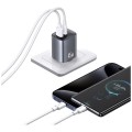 USAMS Ładowarka sieciowa T66 45W GaN CC290 USB-A + USB-C Fast charge