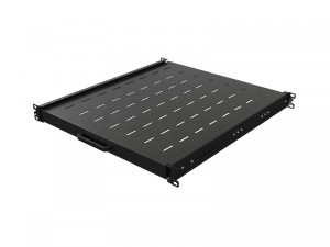 Lanberg Półka wysuwana do szaf rack 19 cali 500mm czarna