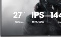 IIYAMA Monitor 27 cali GB2741HSU-B1 IPS,FHD,144Hz,1ms,2xUSB,350cd,HDMI,DP,  HAS (150) PIVOT