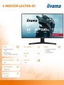 IIYAMA Monitor 23,8 cala G2471HS-B1 Fast IPS,FHD,240Hz,2xHDMI,DP, 350cd,     Adaptive G-SYNC - 1920 x 1080 @48-240Hz  DisplayPort Only