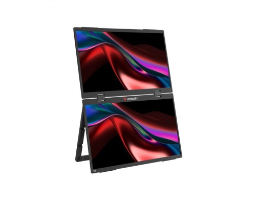 Verbatim Monitor dotykowy DUAL Essentialis 2x 15,6  Full HD 60Hz