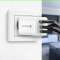 everActive Ładowarka sieciowa GAN QC 4+ 65W 1XUSB 2XUSB-C biała SC-655Q