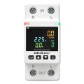Qoltec Jednofazowy elektroniczny licznik | miernik zużycia energii | DIN35 | zdalne sterowanie | historia pomiaru | WiFi | TUYA | Smart life