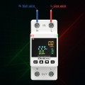 Qoltec Jednofazowy elektroniczny licznik | miernik zużycia energii | DIN35 | zdalne sterowanie | historia pomiaru | WiFi | TUYA | Smart life