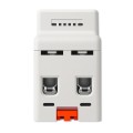 Qoltec Jednofazowy elektroniczny licznik | miernik zużycia energii | DIN35 | zdalne sterowanie | historia pomiaru | WiFi | TUYA | Smart life