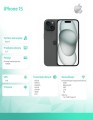Apple iPhone 15 128GB - Czarny
