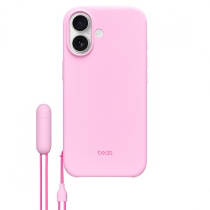 Apple Etui z podpórką Beats Kickstand zgodne z MagSafe i panelem Sterowanie aparatem do iPhonea 17 - opalowy różowy