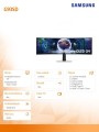 Samsung Monitor Gamingowy Odyssey  49 cali G93SD  LS49DG934SUXEN