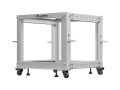 Lanberg Stojak Open rack 19 cali 9U 600x600-1100 regulowany szary
