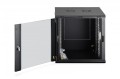 Digitus Szafa sieciowa wisząca Dynamic 19" 12U rack 607x600x600mm, drzwi szyba, czarna, niezłożona, 60kg