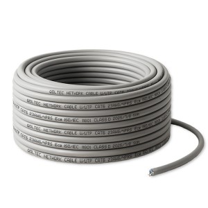 Qoltec Kabel patchcord sieciowy skrętka UTP | Miedziany Cu | CAT6 | Highspeed 1Gb/s | LAN | 50m | Szary
