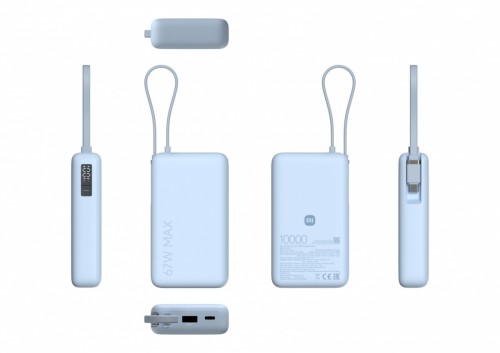 XIAOMI PowerBank 10000 (Integrated Cable) 67W Ice Blue