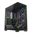 MODECOM Obudowa PC VOLCANO STELLAR PLUS ARGB MIDI 5F Czarna