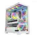 MODECOM Obudowa PC VOLCANO STELLAR PLUS ARGB MIDI 8F Biała