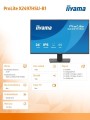 IIYAMA Monitor  ProLite 23.8 cala X2497HSU-B1 IPS,FHD,HDMI,DP,120Hz,350CD,2xUSBv3.2,   2xUSB-C, GW 5lat