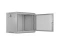Lanberg Szafa instalacyjna rack wisząca 19 cali 9U 600x450 drzwi perforowane (flat pack) szara