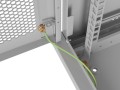 Lanberg Szafa instalacyjna rack wisząca 19 cali 9U 600x450 drzwi perforowane (flat pack) szara