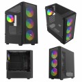 Savio Obudowa komputerowa Noctis FLOW RGB X1